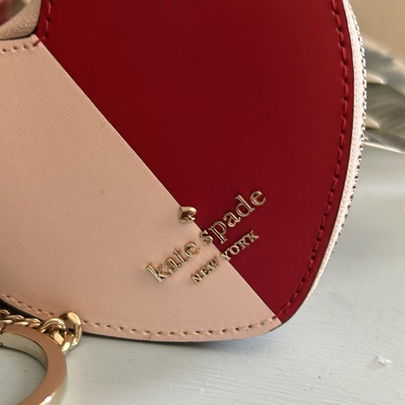 NWT Kate Spade colorblock heart coin purse - Picture 2 of 5